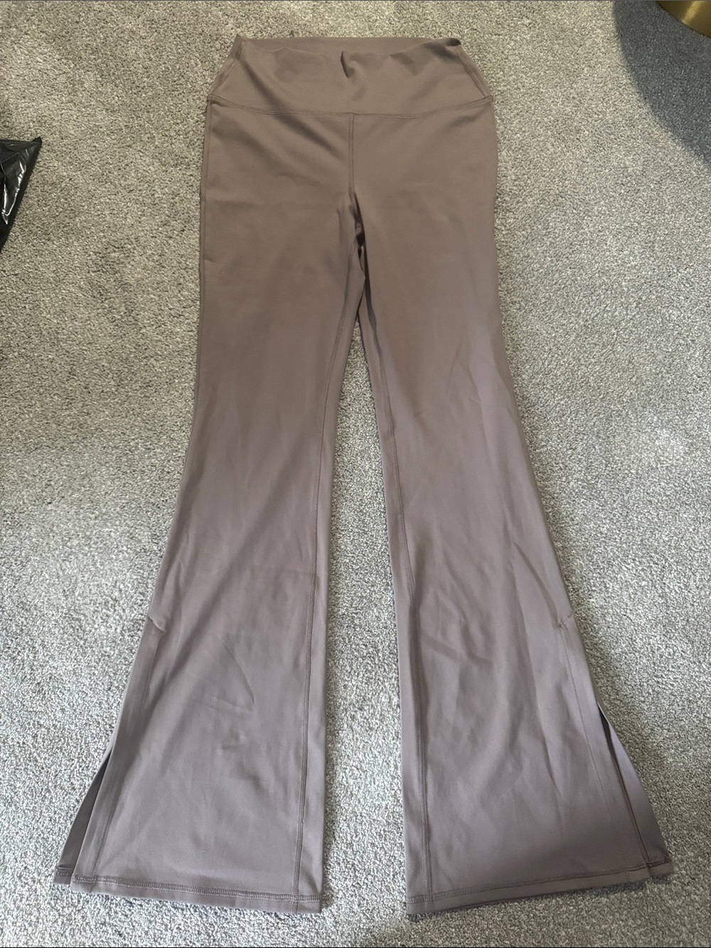 Women’s High-Waist Flared Yoga Pants - Taupe